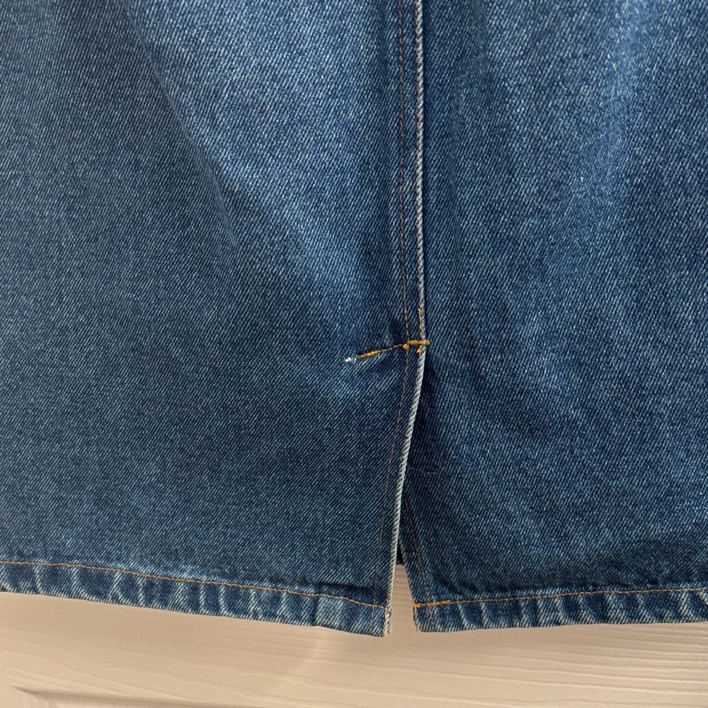 Vintage Classic Bill Blass Blue Denim Skirt - Casual Women's Denim Mini -10 - Picture 5 of 14